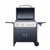 4 burner with side burner gas grill